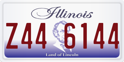 IL license plate Z446144