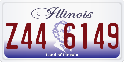 IL license plate Z446149