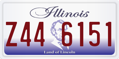 IL license plate Z446151