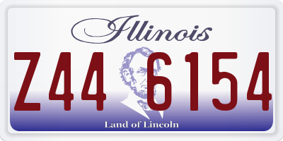 IL license plate Z446154