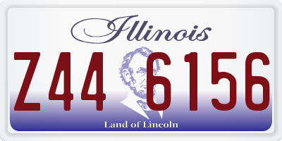 IL license plate Z446156
