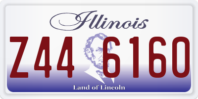 IL license plate Z446160
