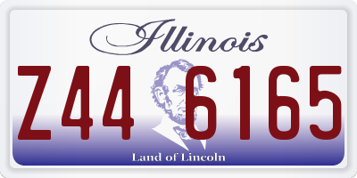 IL license plate Z446165