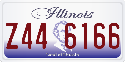 IL license plate Z446166