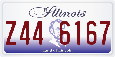 IL license plate Z446167