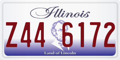 IL license plate Z446172