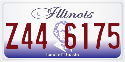 IL license plate Z446175