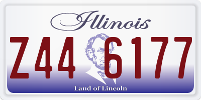 IL license plate Z446177