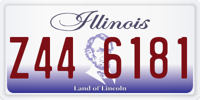 IL license plate Z446181