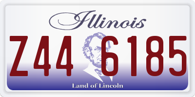 IL license plate Z446185