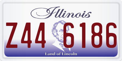 IL license plate Z446186