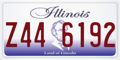 IL license plate Z446192