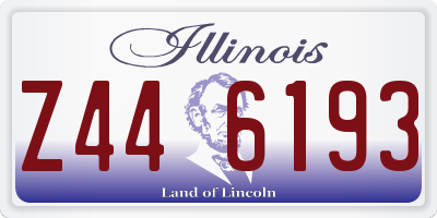 IL license plate Z446193