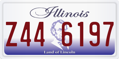 IL license plate Z446197