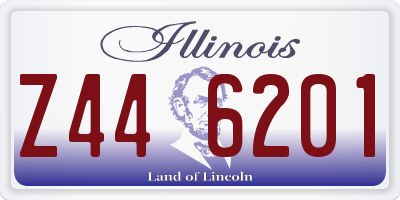 IL license plate Z446201