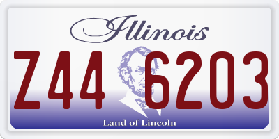 IL license plate Z446203