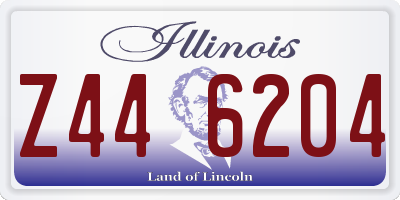 IL license plate Z446204