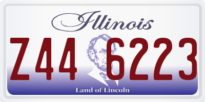 IL license plate Z446223