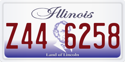 IL license plate Z446258