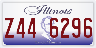 IL license plate Z446296