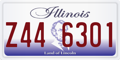 IL license plate Z446301