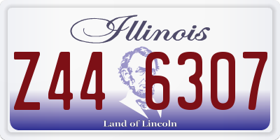 IL license plate Z446307