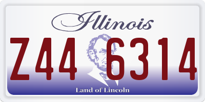 IL license plate Z446314