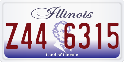 IL license plate Z446315