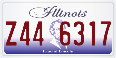 IL license plate Z446317