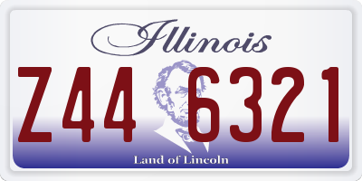 IL license plate Z446321