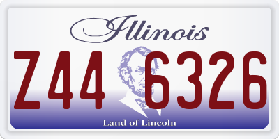 IL license plate Z446326
