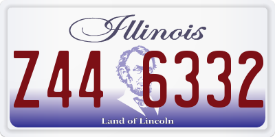 IL license plate Z446332