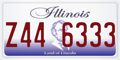 IL license plate Z446333