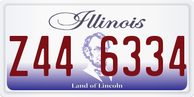 IL license plate Z446334