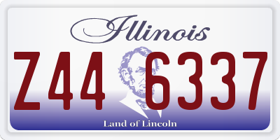IL license plate Z446337