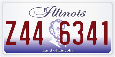 IL license plate Z446341