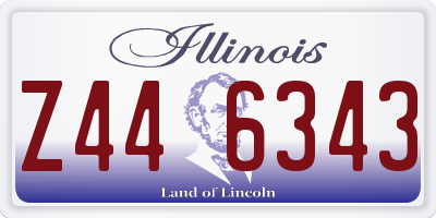 IL license plate Z446343