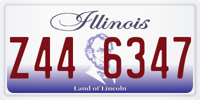 IL license plate Z446347