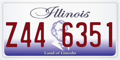 IL license plate Z446351