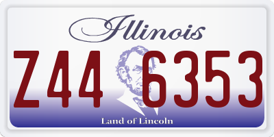IL license plate Z446353