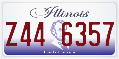 IL license plate Z446357