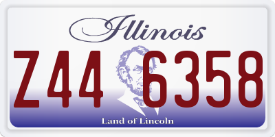 IL license plate Z446358