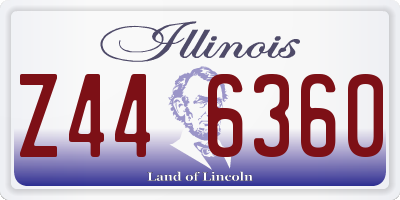 IL license plate Z446360