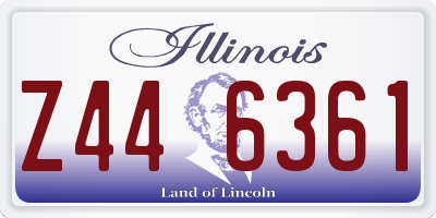 IL license plate Z446361