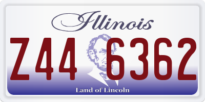 IL license plate Z446362