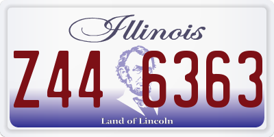 IL license plate Z446363
