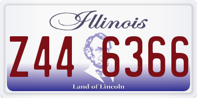 IL license plate Z446366