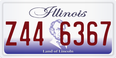 IL license plate Z446367