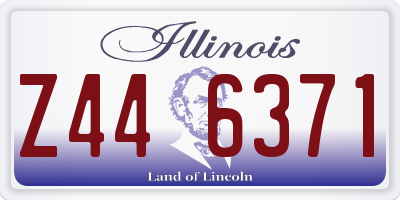 IL license plate Z446371