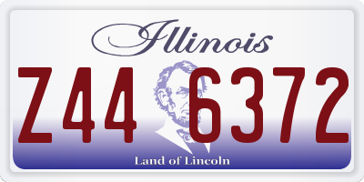 IL license plate Z446372